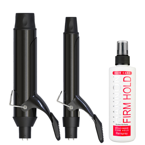 Veaudry myCurl Interchangeable - CLAMP DUO & Style Freeze Firm Hold Hairspray